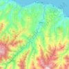 Mapa topográfico Ortahisar, altitud, relieve