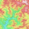 Mapa topográfico Todtnau, altitud, relieve