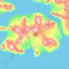 Mapa topográfico остров Чамп, altitud, relieve