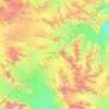 Mapa topográfico Kaskawulsh Glacier, altitud, relieve