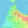 Mapa topográfico Tanger-Tétouan-Al Hoceïma ⵟⴰⵏⵊ-ⵟⵉⵜⴰⵡⵉⵏ-ⵍⵃⵓⵙⵉⵎⴰ طنجة تطوان الحسيمة, altitud, relieve