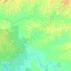 Mapa topográfico Londo, altitud, relieve
