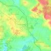 Mapa topográfico Ambillou-Château, altitud, relieve