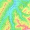 Mapa topográfico Reichenbach im Kandertal, altitud, relieve