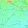 Mapa topográfico Sakti, altitud, relieve
