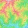 Mapa topográfico Rossa, altitud, relieve