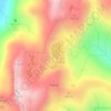 Mapa topográfico Rachel Lake, altitud, relieve
