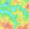 Mapa topográfico Saint-Fiacre-sur-Maine, altitud, relieve