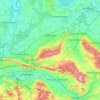Mapa topográfico Landkreis Schaumburg, altitud, relieve