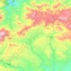 Mapa topográfico Télouet تلوات, altitud, relieve