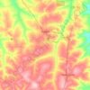 Mapa topográfico Miraselva, altitud, relieve