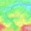 Mapa topográfico La Bigne, altitud, relieve
