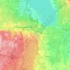Mapa topográfico Pechorsky District, altitud, relieve