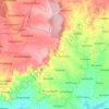 Mapa topográfico Bantwaram mandal, altitud, relieve