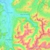 Mapa topográfico Bad Hindelang, altitud, relieve