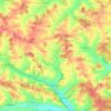 Mapa topográfico Weihmichl, altitud, relieve