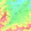 Mapa topográfico Caïdat de Temsamane قيادة تمسمان, altitud, relieve