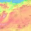 Mapa topográfico Region Oriental, altitud, relieve