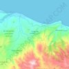 Mapa topográfico Tazaghine تازاغين, altitud, relieve
