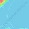 Mapa topográfico Miramichi Bay, altitud, relieve