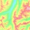 Mapa topográfico Jack Ridge, altitud, relieve