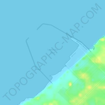 Mapa topográfico Samalaju Port, altitud, relieve