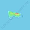 Mapa topográfico Nihoa Island, altitud, relieve