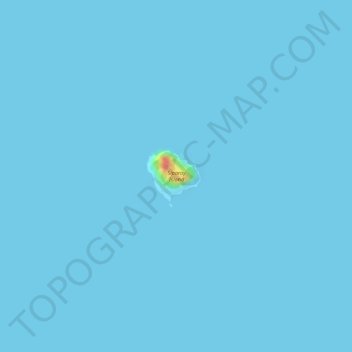 Mapa topográfico Siparay Island, altitud, relieve