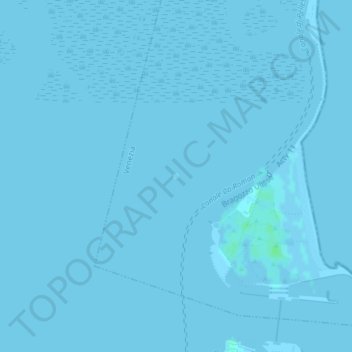 Mapa topográfico Ottagono Ca' Roman, altitud, relieve
