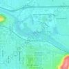 Mapa topográfico Willamette River, altitud, relieve