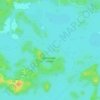 Mapa topográfico Fiji Island, altitud, relieve