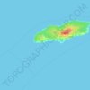 Mapa topográfico Pictou Island, altitud, relieve