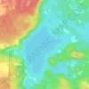 Mapa topográfico Marean Lake, altitud, relieve