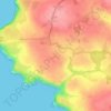 Mapa topográfico Trevilley, altitud, relieve