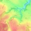 Mapa topográfico Телешово, altitud, relieve