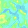 Mapa topográfico Amphibian Lake, altitud, relieve