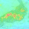 Mapa topográfico Kapilash WLS, altitud, relieve