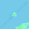 Mapa topográfico Denarau Island, altitud, relieve