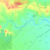 Mapa topográfico Kosasthalaiyar River, altitud, relieve