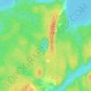 Mapa topográfico Crater Lake, altitud, relieve