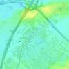 Mapa topográfico Green Community East, altitud, relieve