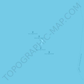 Mapa topográfico Tabones Island, altitud, relieve