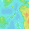Mapa topográfico Llanberris Island, altitud, relieve