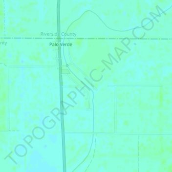 Mapa topográfico Palo Verde, altitud, relieve