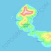 Mapa topográfico Homonhon Island, altitud, relieve