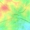 Mapa topográfico Kangeyam, altitud, relieve