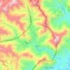 Mapa topográfico Wadi Shis, altitud, relieve