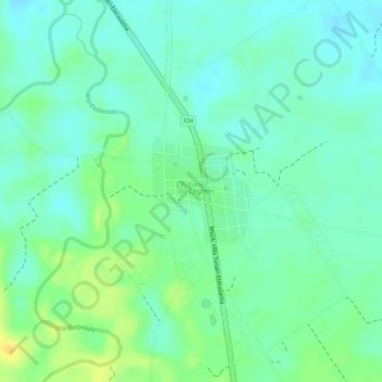 Mapa topográfico Chipiriri, altitud, relieve