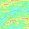 Mapa topográfico Sungai Baleh, altitud, relieve