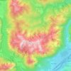 Mapa topográfico Rofan, altitud, relieve